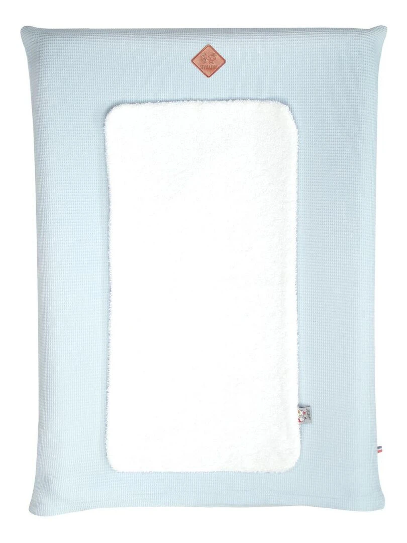 Housse de matelas à langer Nid d'abeille Bleu