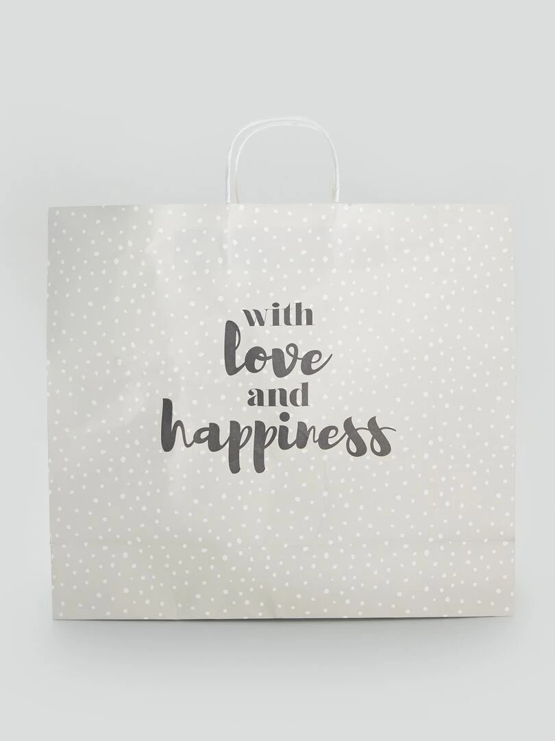 Sac cadeau grand modèle Gris