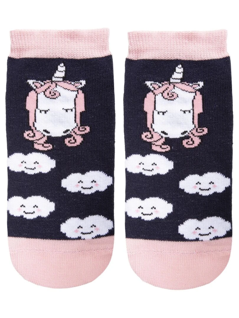 Chaussettes Basses Enfant Marine Licorne Bleu marine