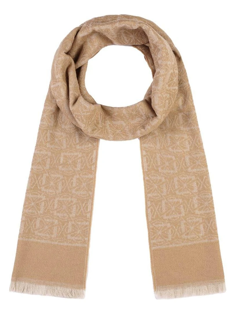 Echarpe Laine et Soie Lubna Fabriqué en France Beige