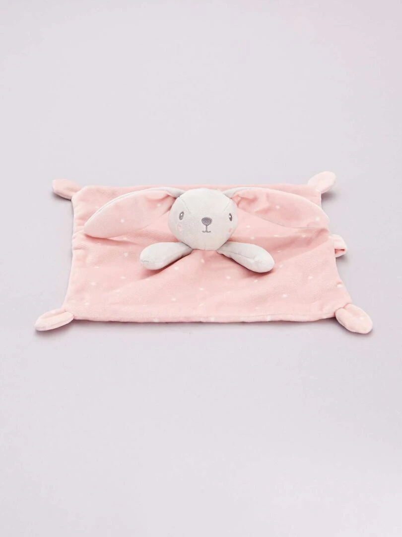 Doudou velours   rose