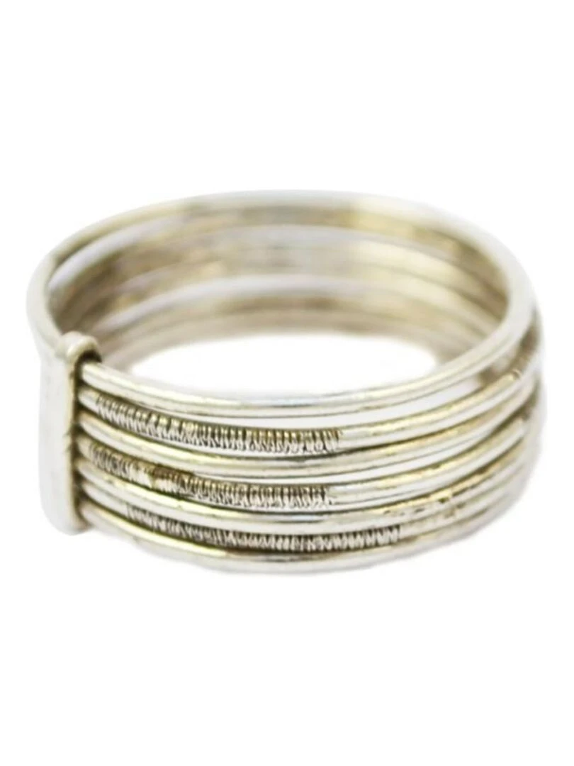 Bague semainier touareg ciselée Argent