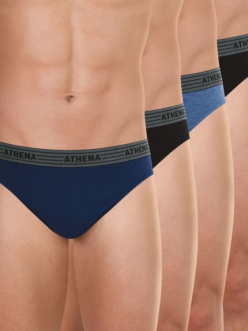 Lot de 4 slips homme Eco Pack Bleu