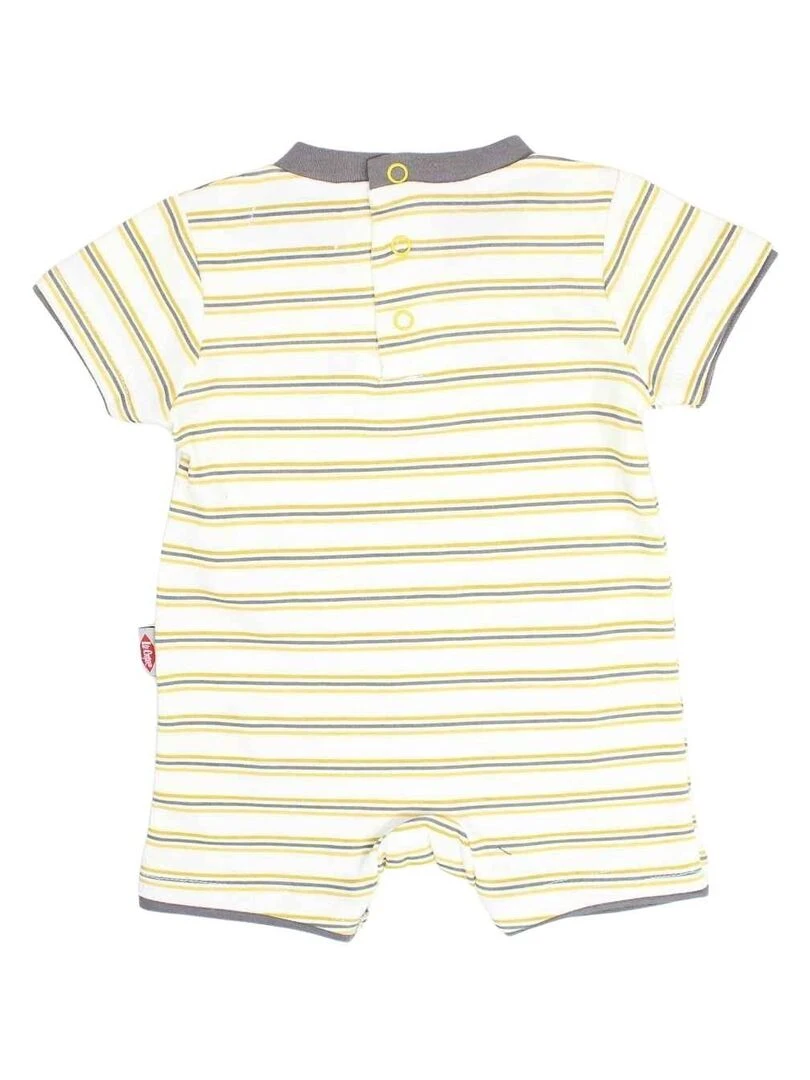 Lee Cooper Combishort bébé garçon imprimé logo en coton Gris