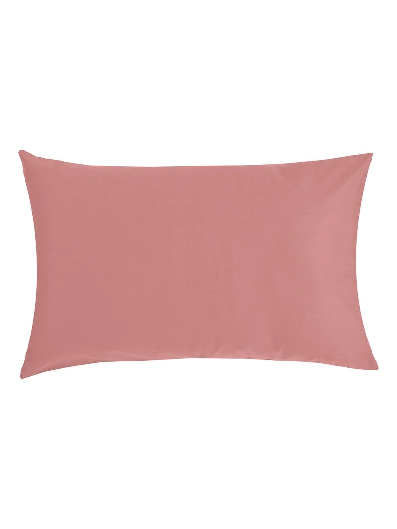 Taie d'oreiller bébé 100% coton Bio 'P'tit Basile' Rose foncé