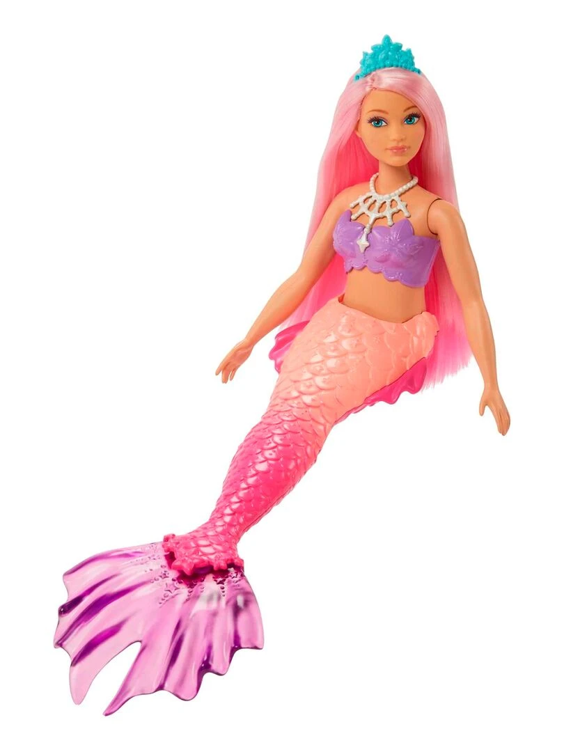 Barbie Dreamtopia Poupée Mannequin Sirène Cheveux Roses N/A