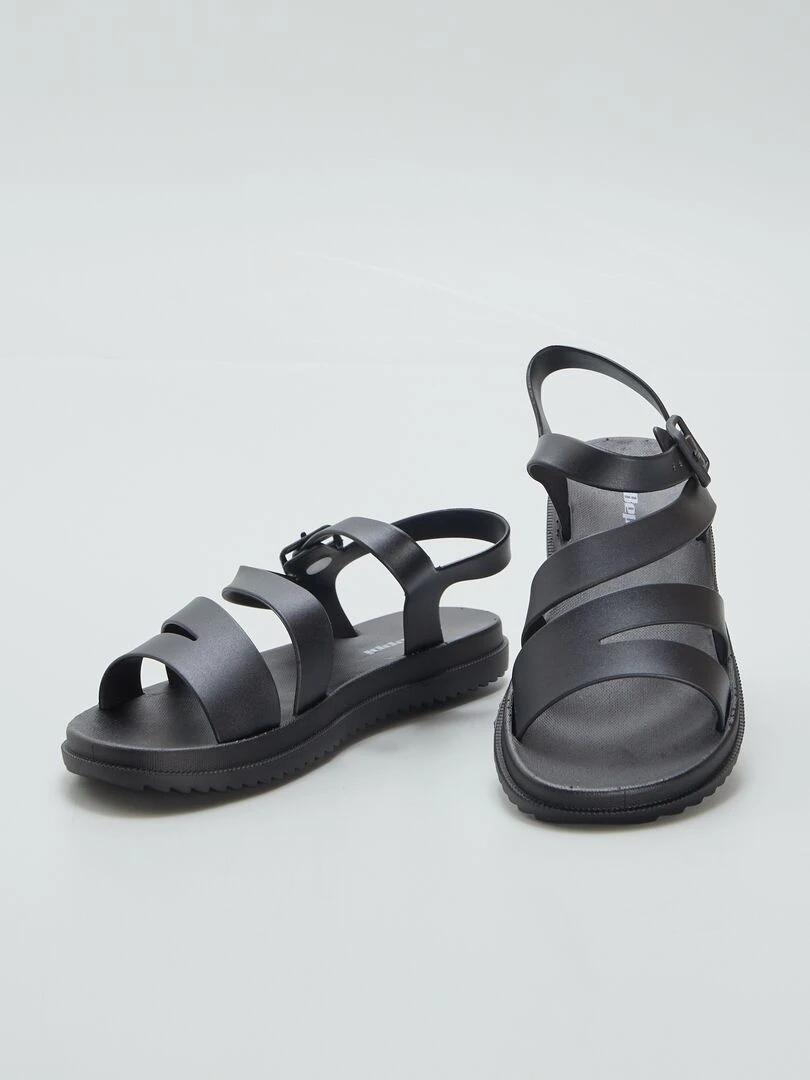 Sandales de plage à brides   Noir