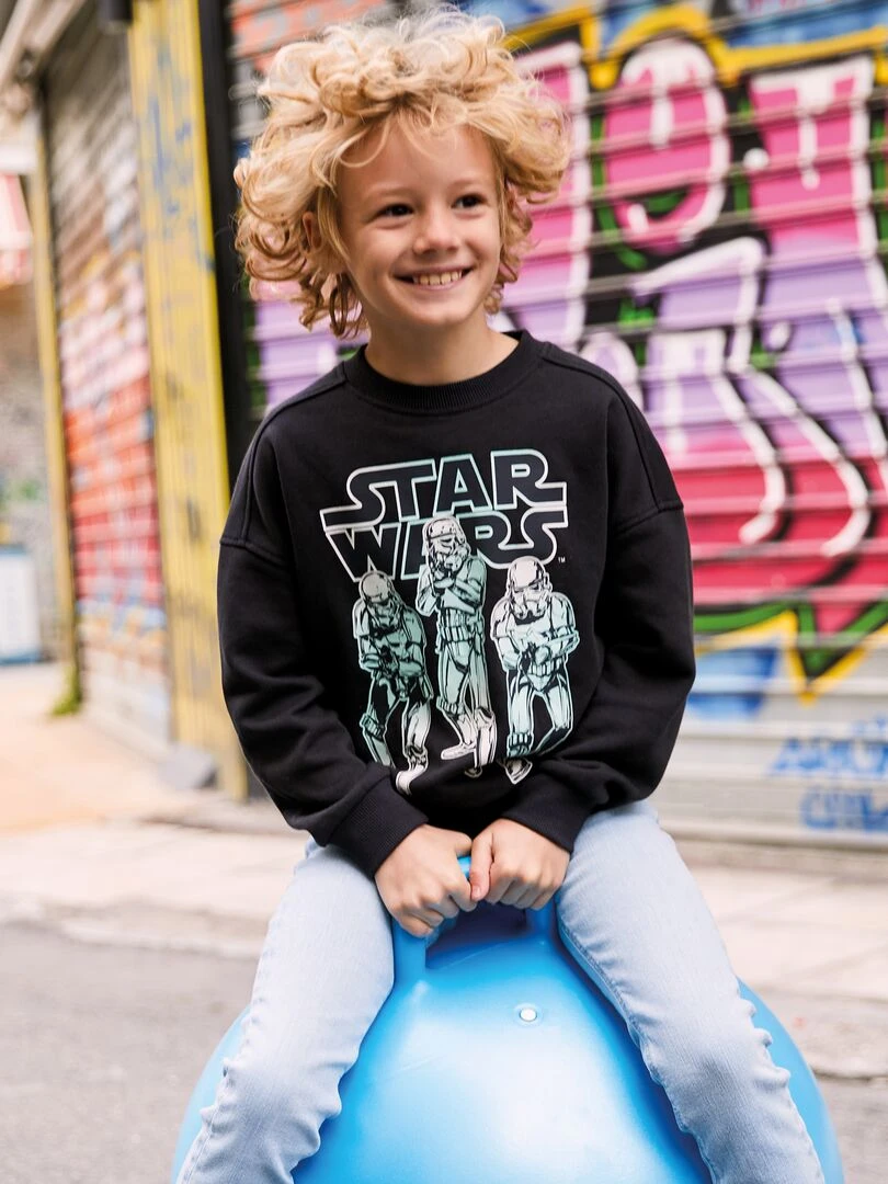 Sweat molletonné 'Star Wars' Noir