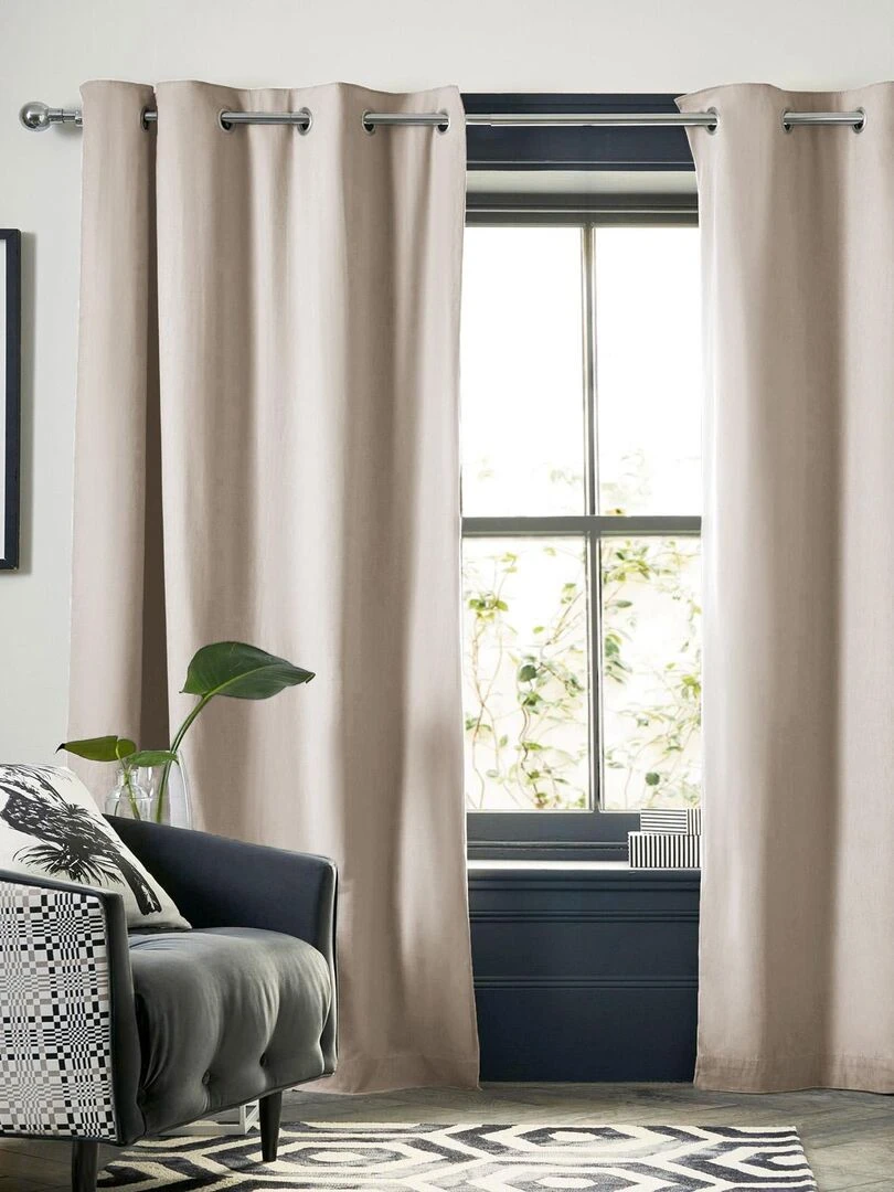 Rideau occultant thermique Inuits   Beige