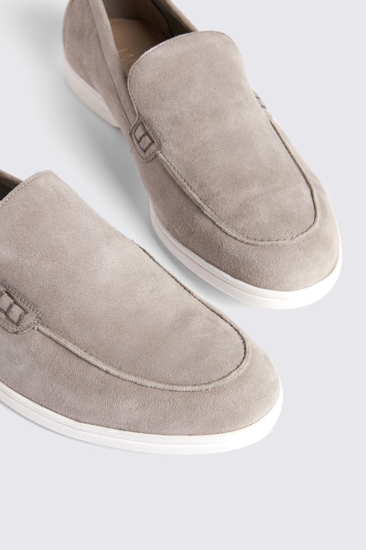 Lewisham Taupe Suede Casual Loafers   Buy Online at Moss