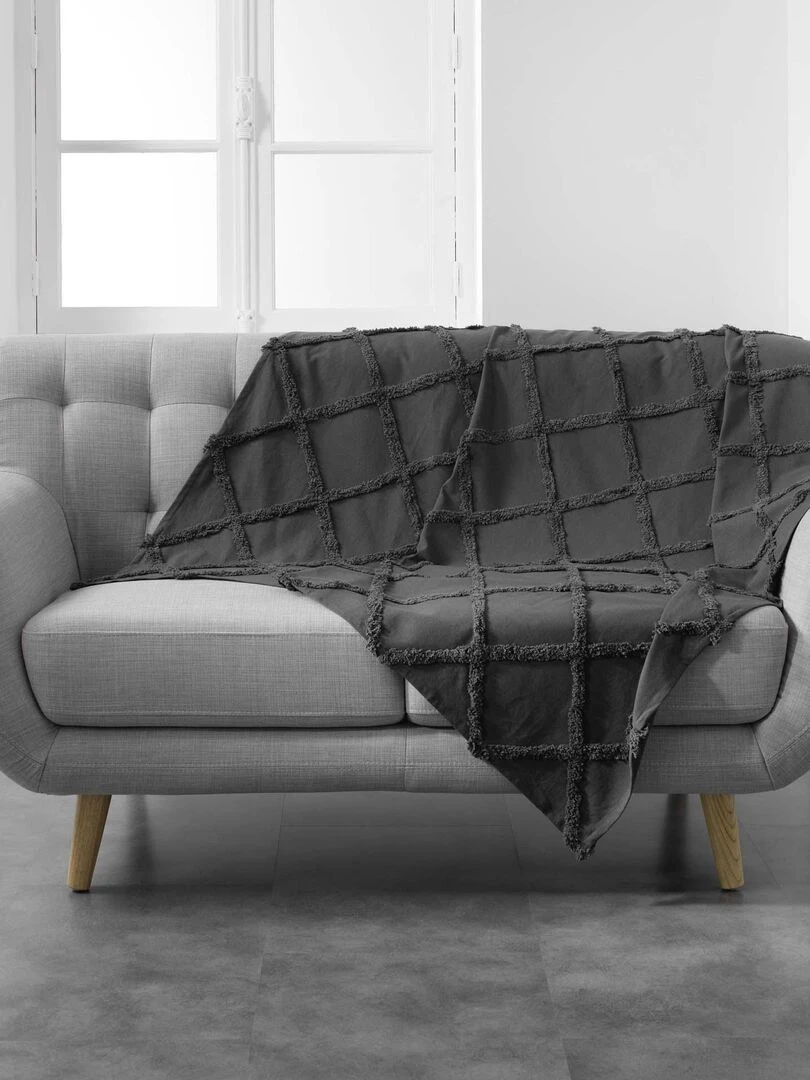 Plaid Calyssa gris anthracite