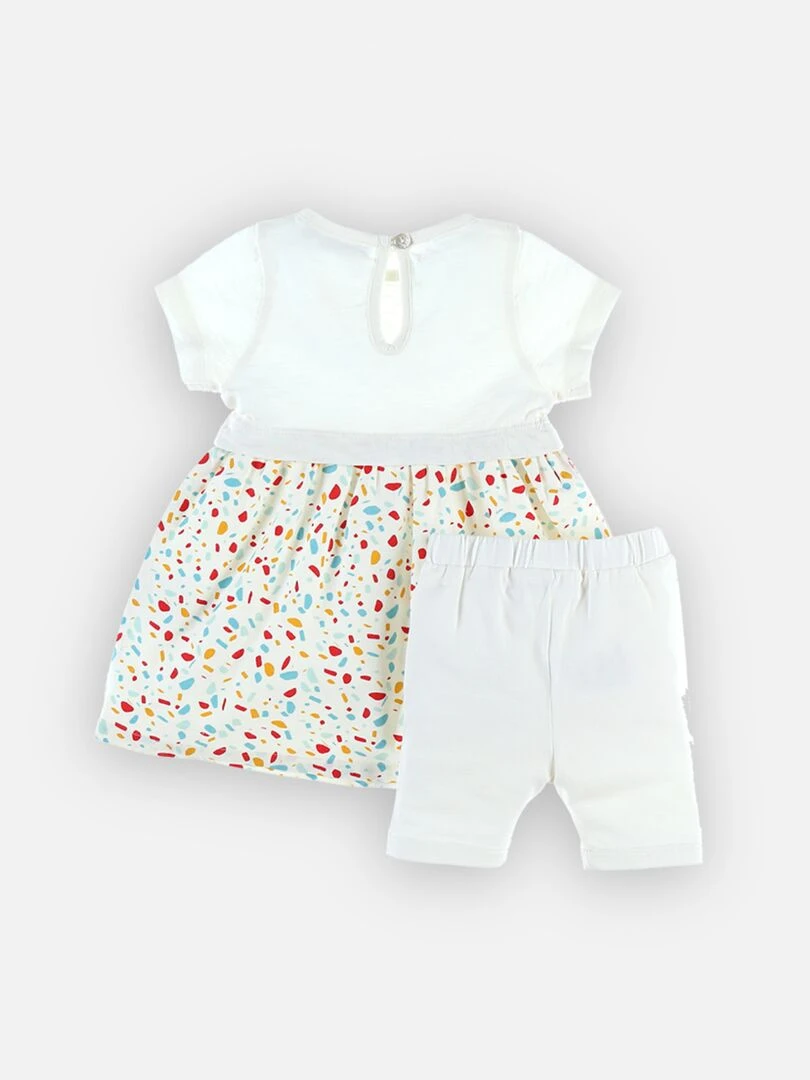 Set robe + legging    Noukie's   Blanc