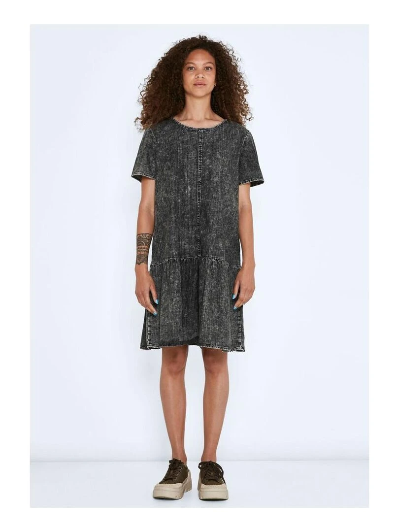 Robe en denim Noisy May   Gris