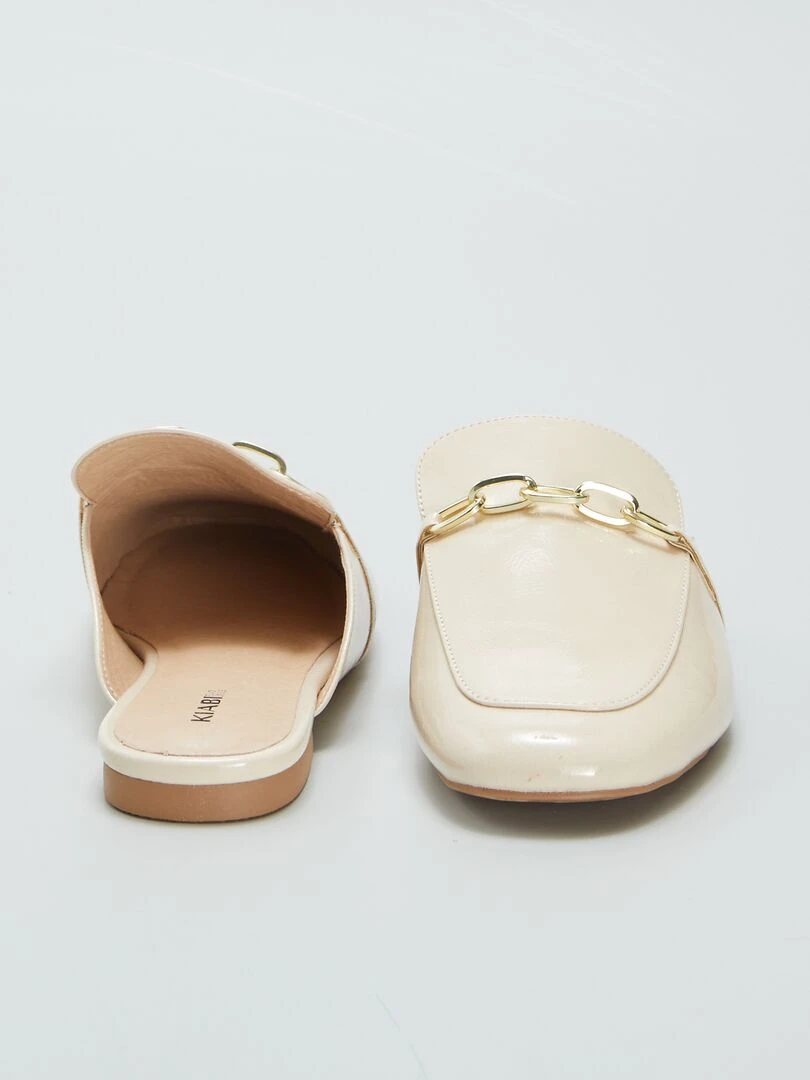 Mules mocassins   Beige