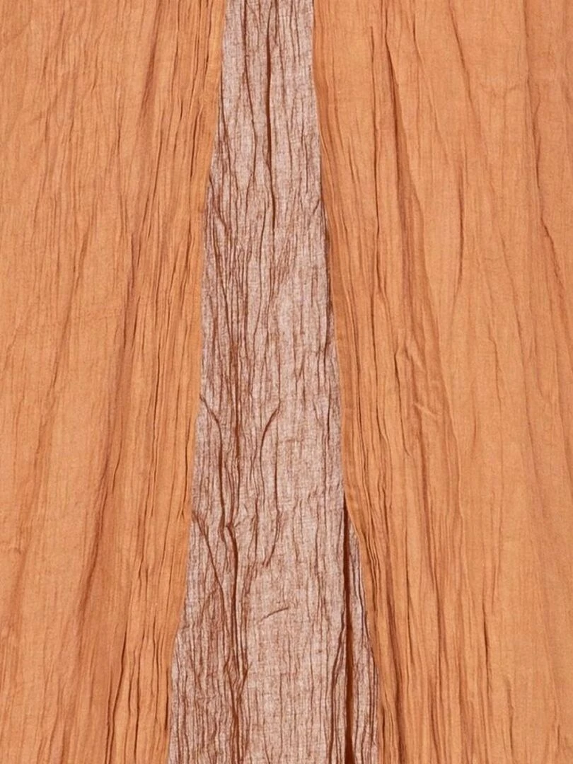 Ciel de lit double gaze de coton noisette   Orange