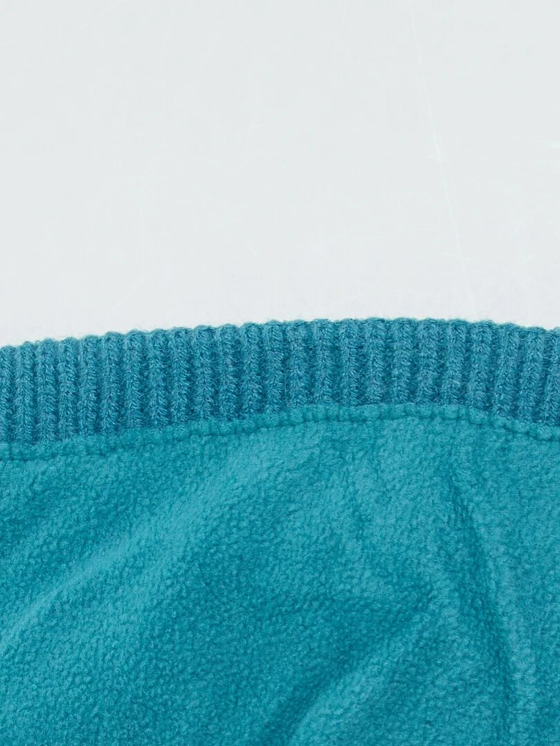 Bonnet en maille fantaisie Bleu