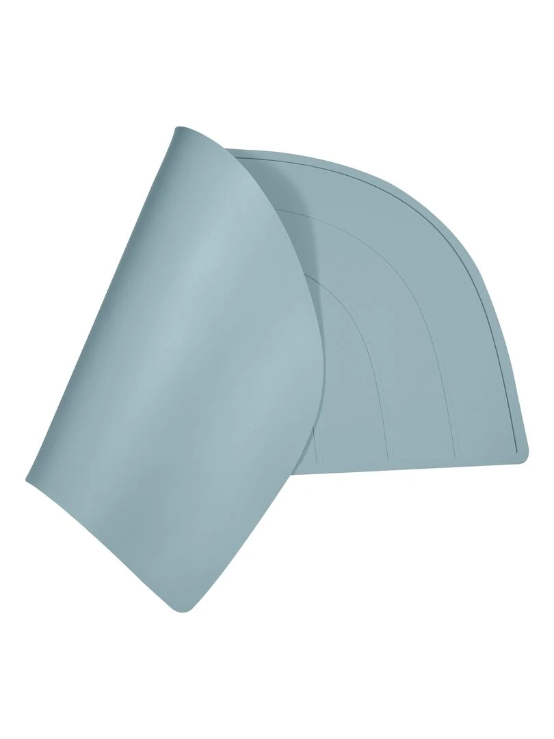 Set de table arc en ciel en silicone   Bleu gris