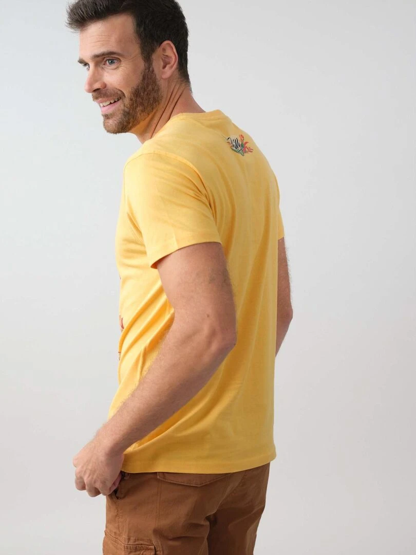 T shirt rock pour homme 'Deeluxe'   Jaune