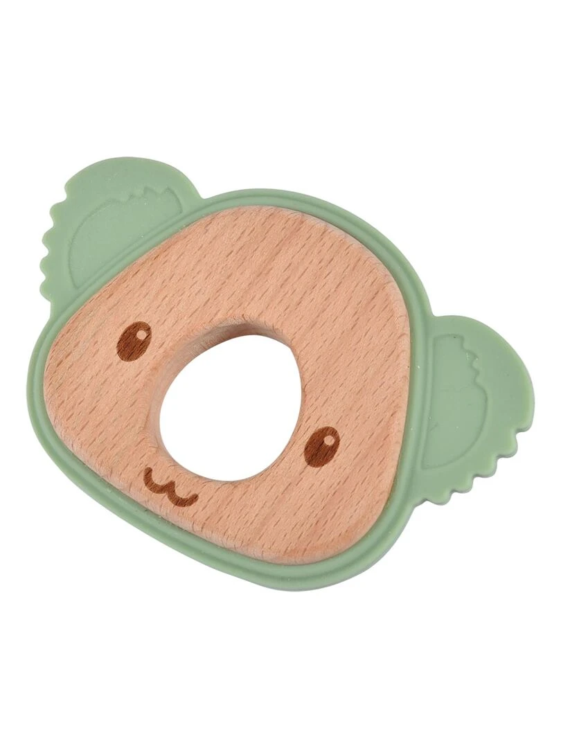 Jouet d'éveil avec oreilles en silicone Marron foncé