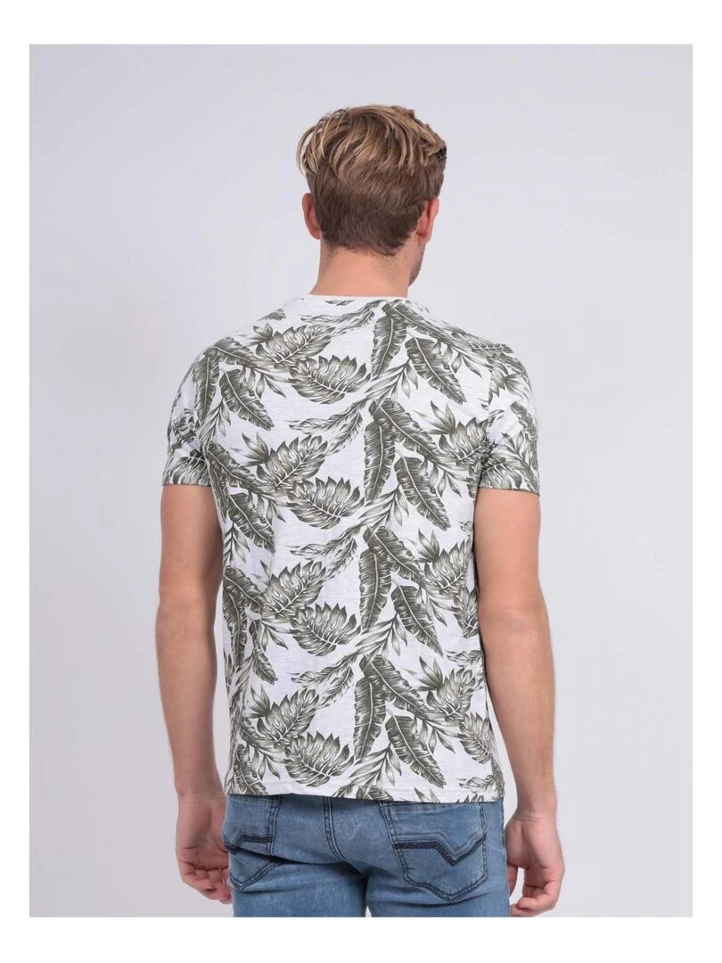 T shirt col rond pur coton NETOMAN Kaki