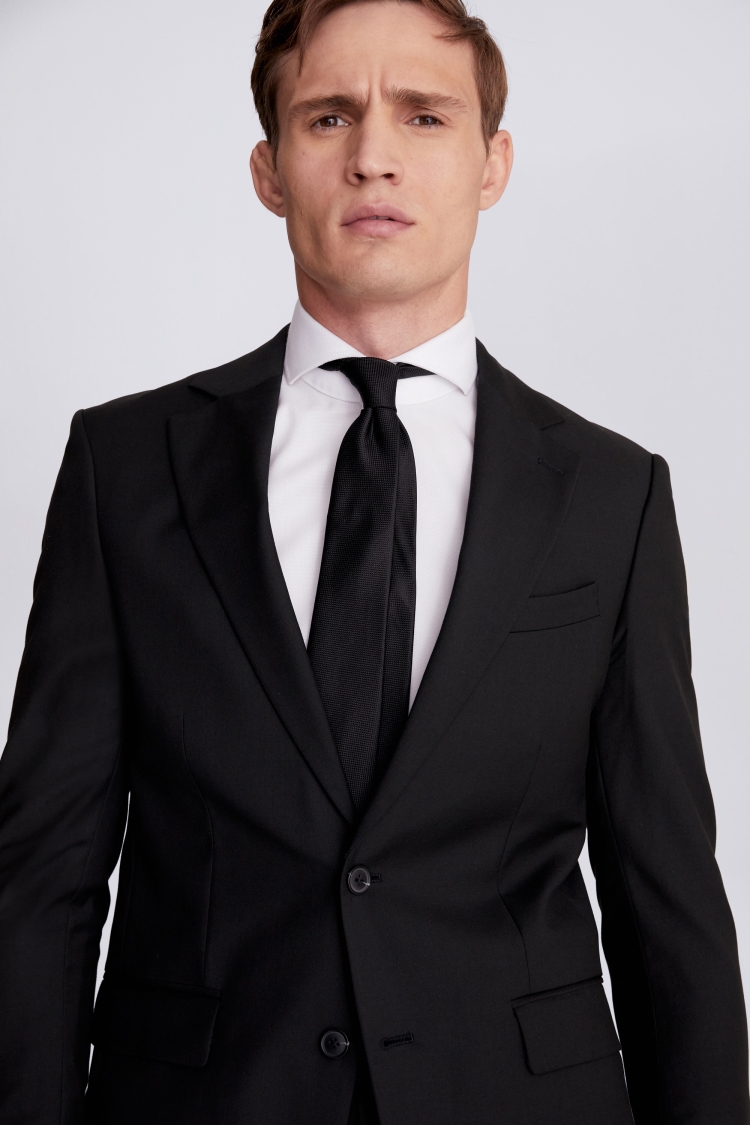 Tailored Fit Grey Stretch Jacket   Buy Online at Moss