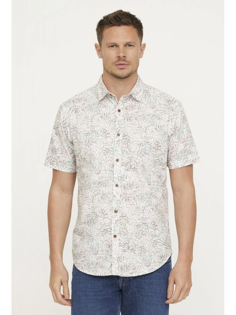 Lee Cooper Chemise manches courtes coton regular DULO Beige argile