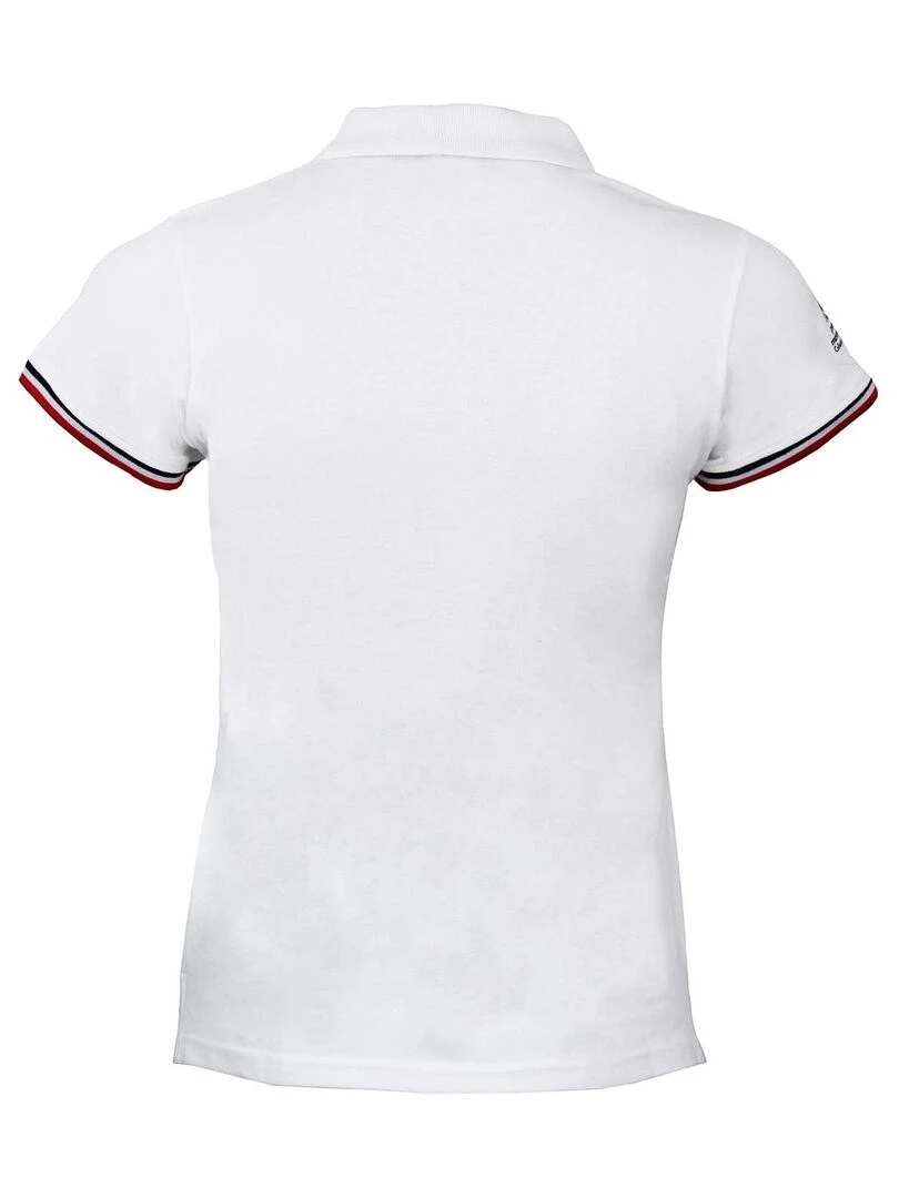 Polo manches courtes femme ABECA Blanc