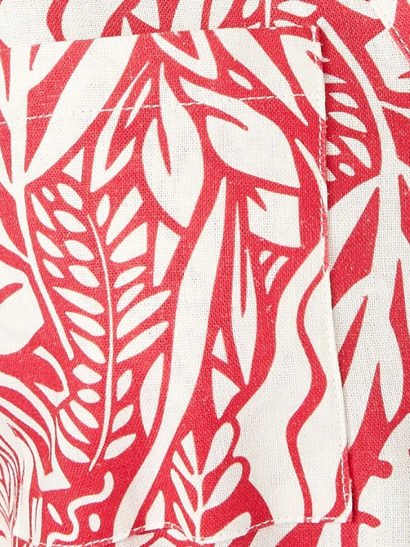 Robe mélange lin   Damart   Rouge