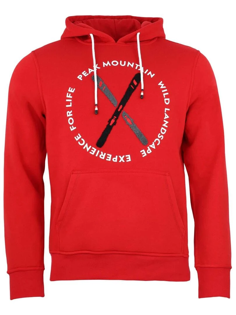 Sweat à capuche homme CONOR PEAK MOUNTAIN Rouge