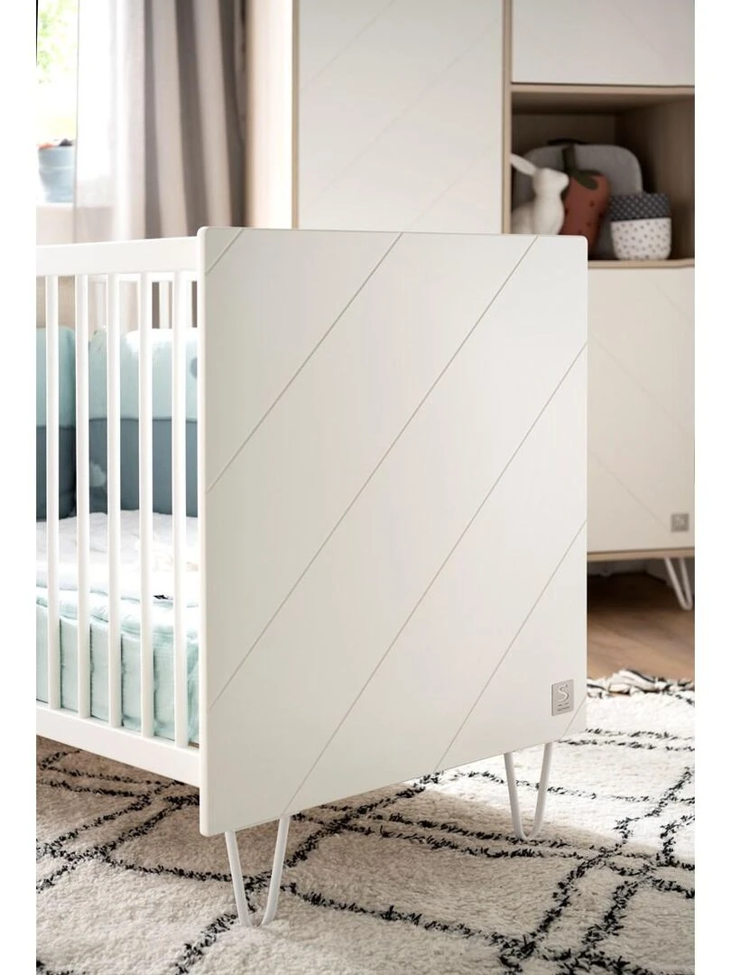 Lit bébé HAPPY   SAUTHON   Blanc