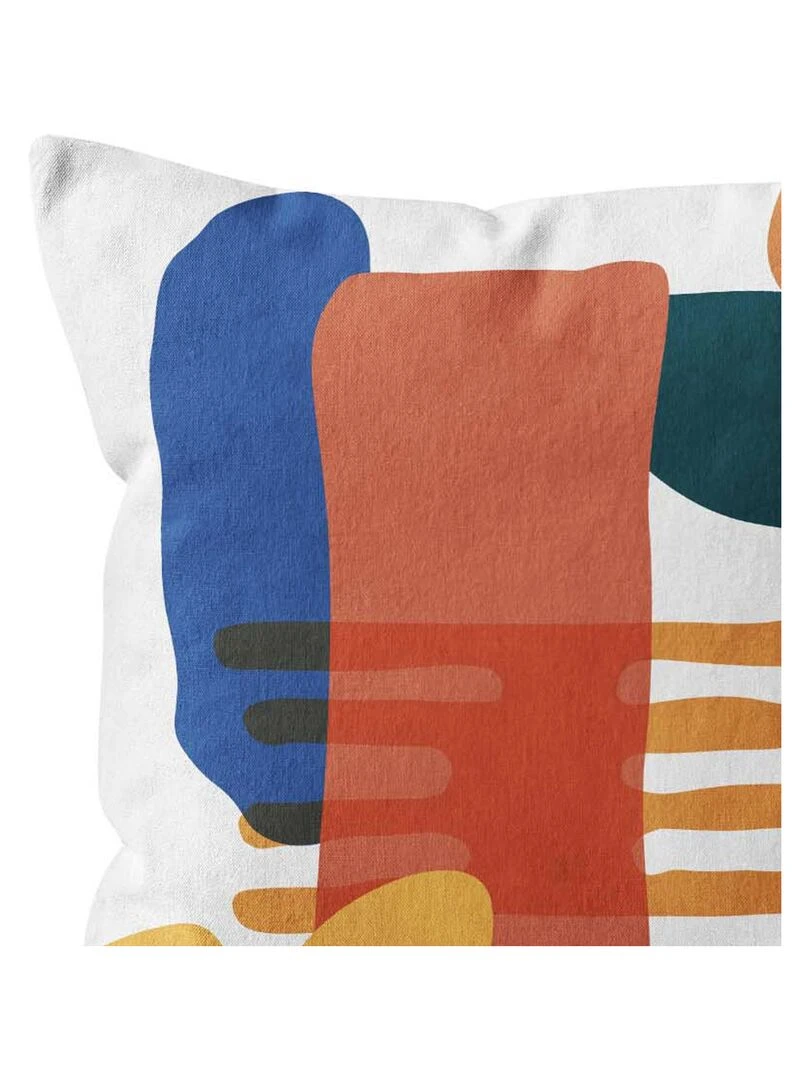Coussin aux formes multicolores Multicolore