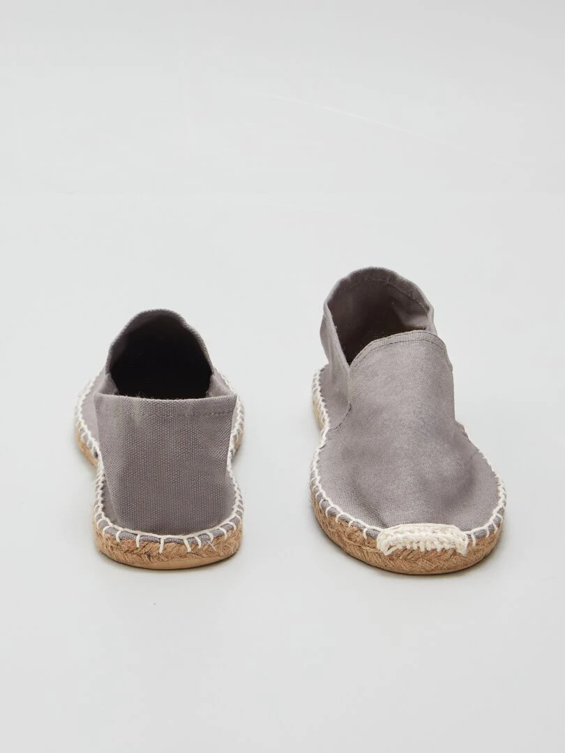 Espadrilles en toile   Gris