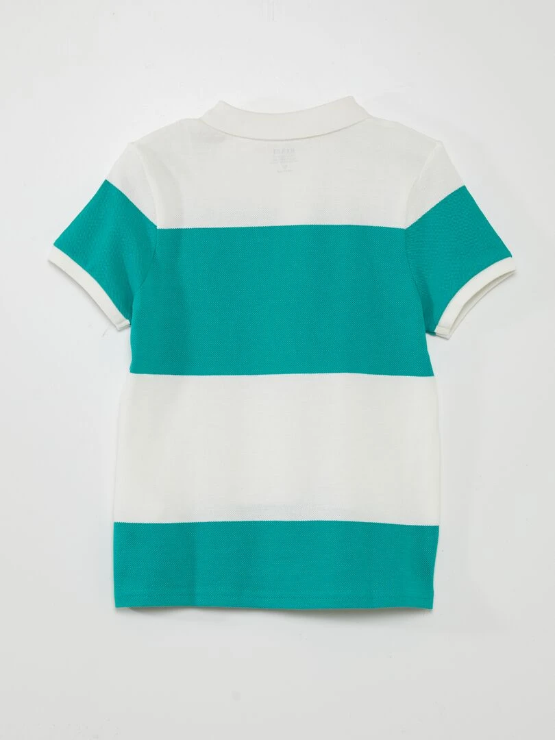 Polo à motif   Vert