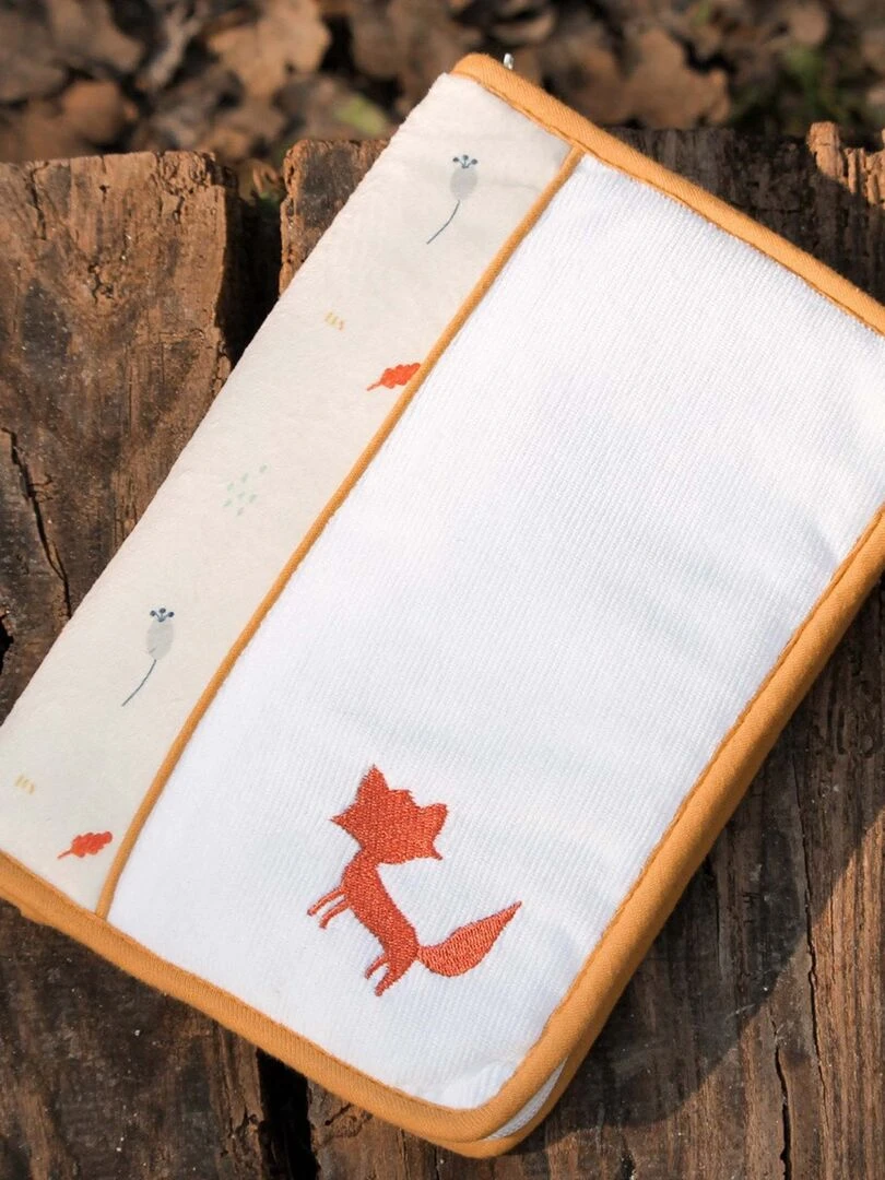 Protège carnet de santé Cache cache en forêt Blanc