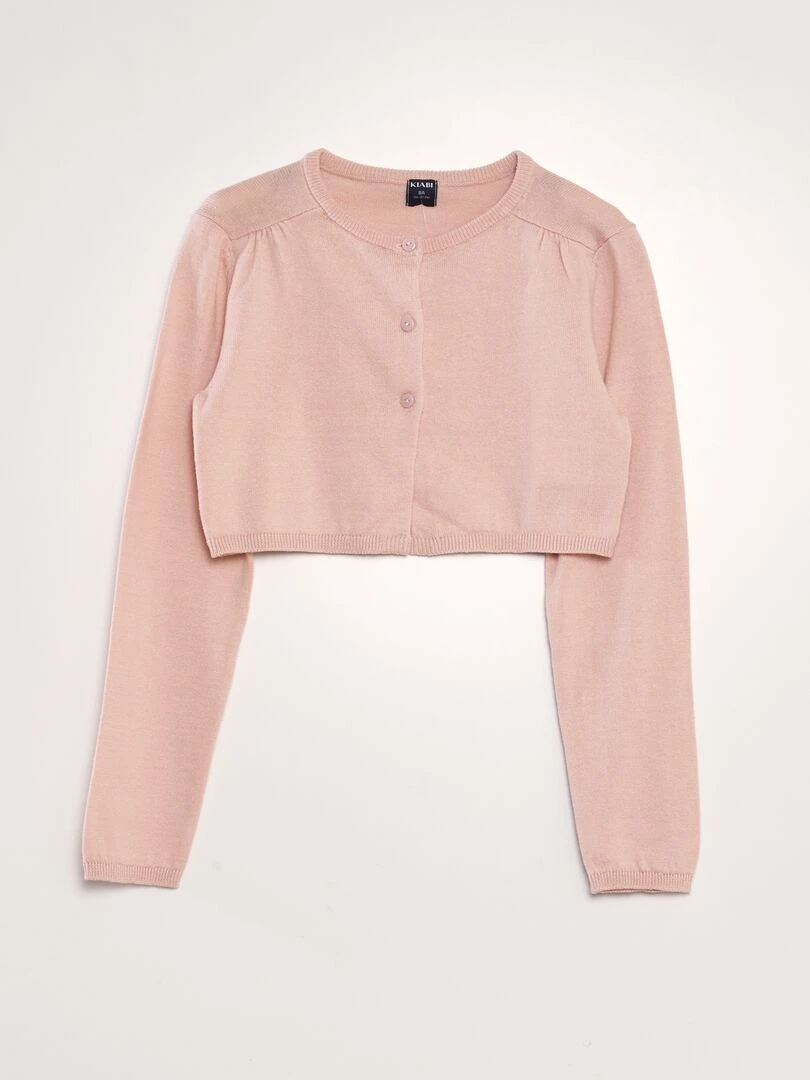 Gilet type boléro Rose
