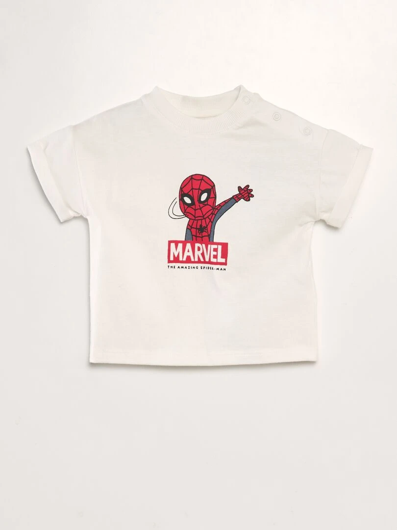 T shirt 'The Amazing Spider Man' de 'Marvel' Blanc
