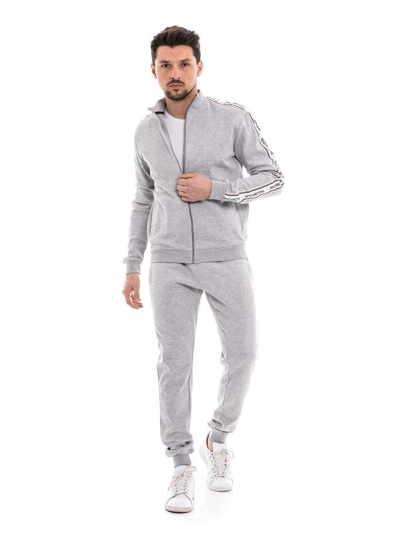 Sweat zippé col montant WAPIAZA   Gris