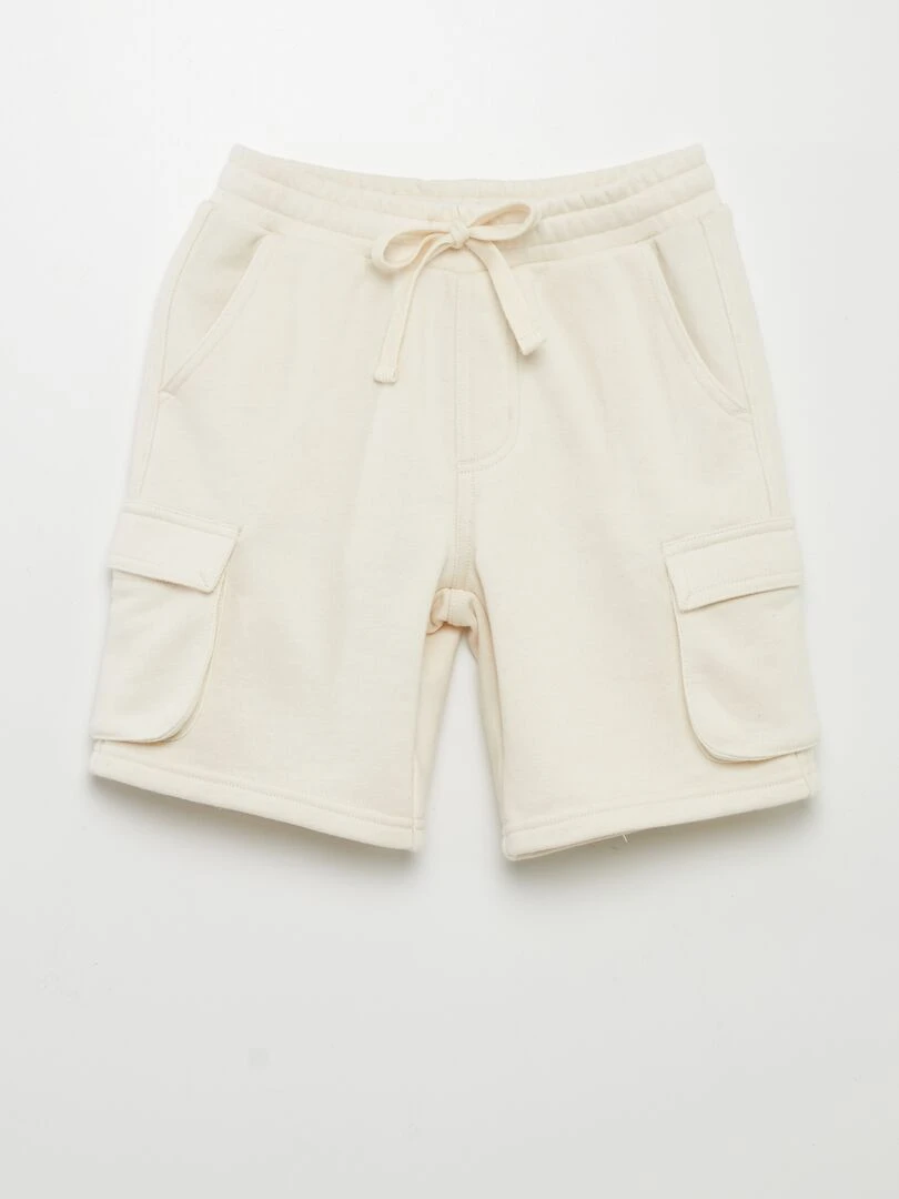 Bermuda en molleton Beige