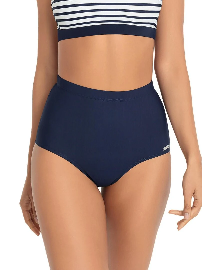 Bas maillot culotte de bain amincissante Heidi Bleu marine