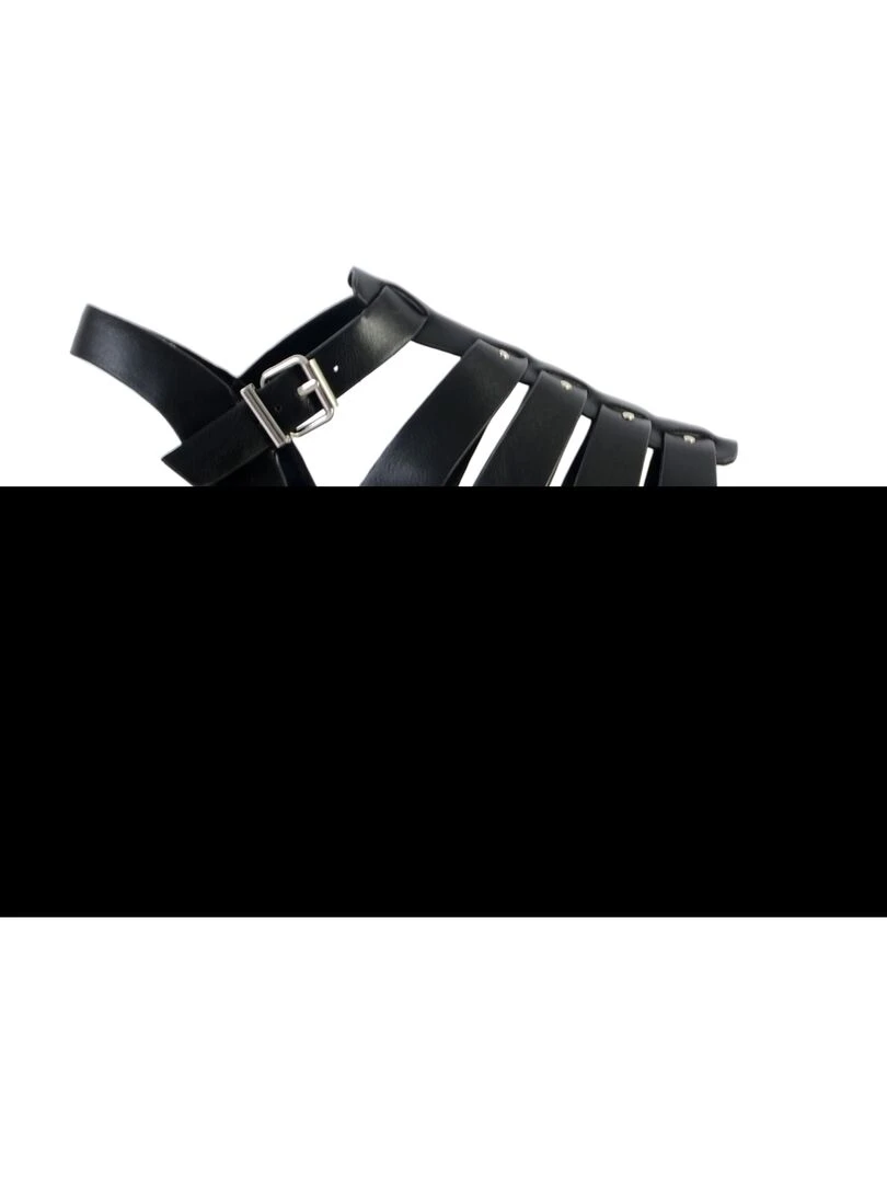 Sandales Compensée The Divine Factory   Noir