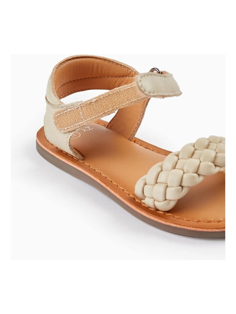 Sandales en cuir pour bébé fille  MATISSE   Blanc