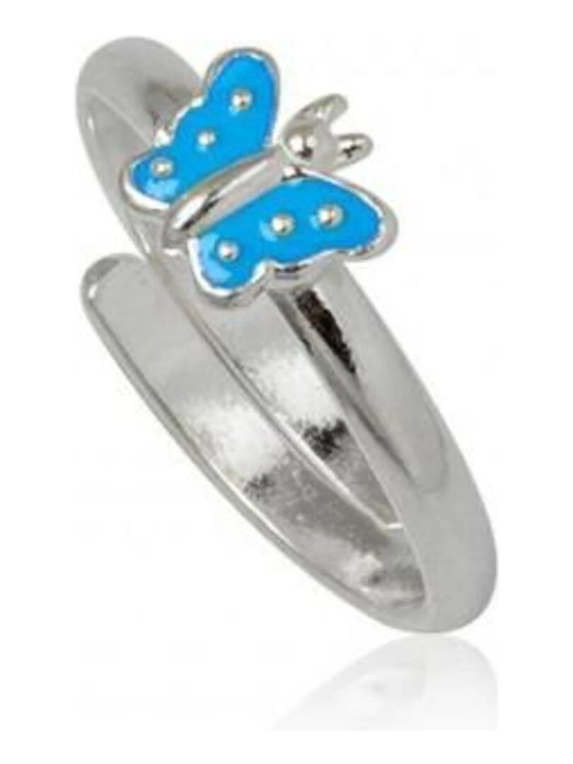 Bague argent 925 et papillon Bijoucolor Bleu