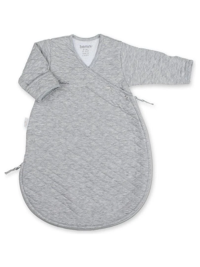 Bemini Gigoteuse avec moufles Pady quilted jersey Gris chiné