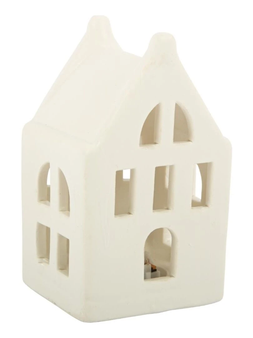 Maisonnette en céramique à LED Blanc