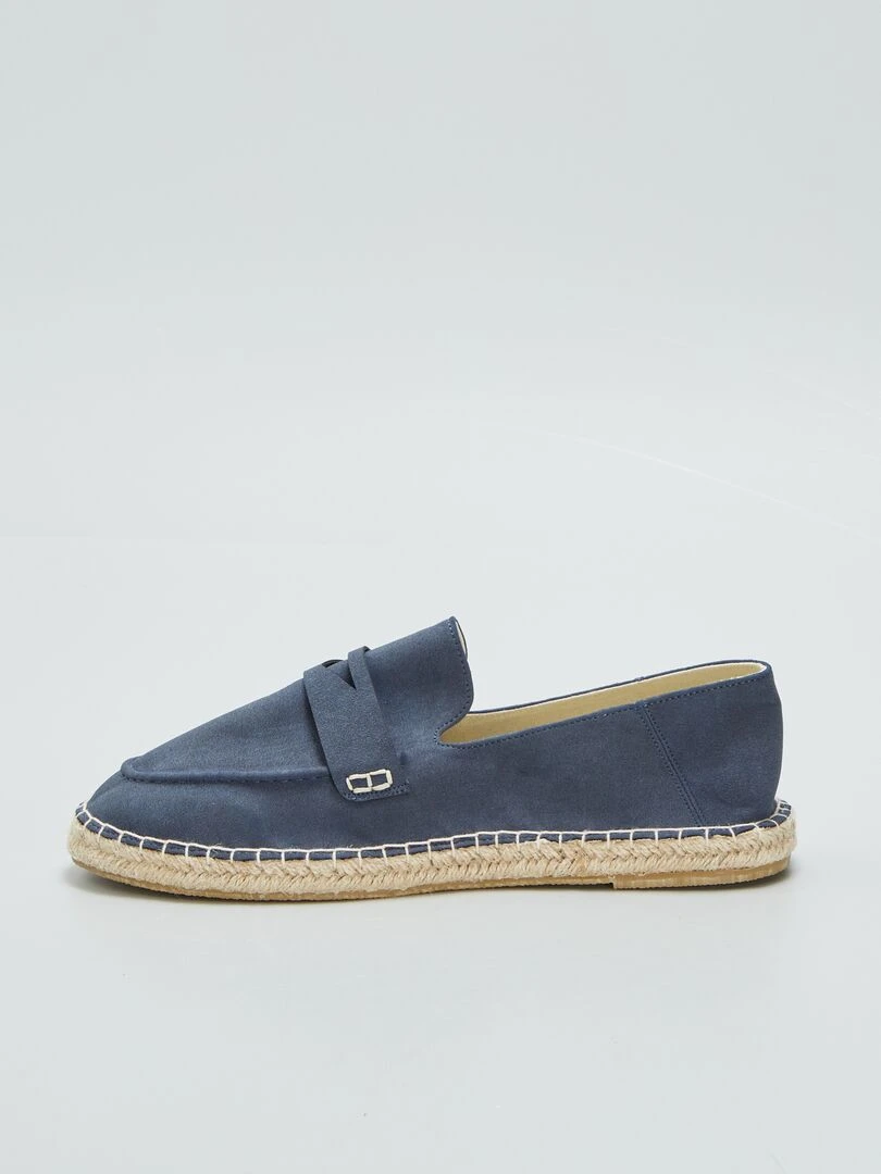 Espadrilles forme mocassins   Bleu
