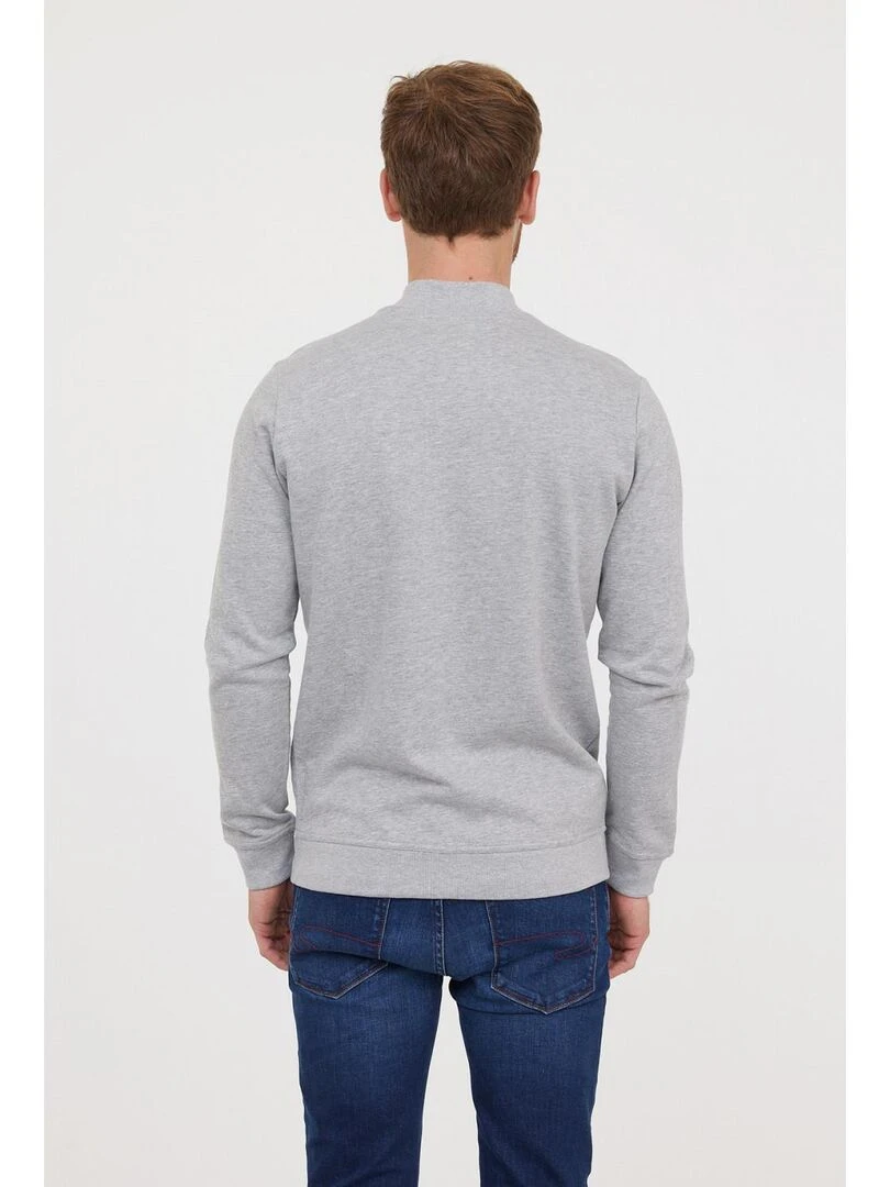 Lee Cooper   Sweatshirt manches longues coton regular EMOLI   Gris chiné