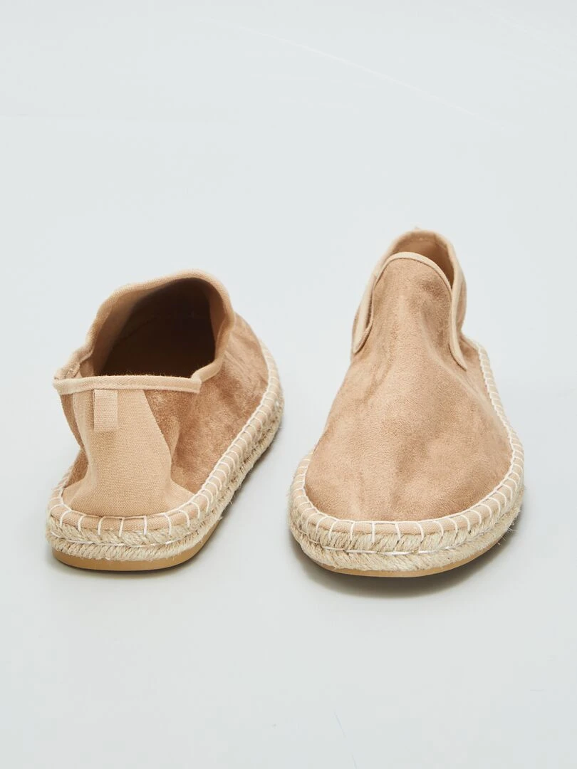 Espadrilles en suédine   Beige