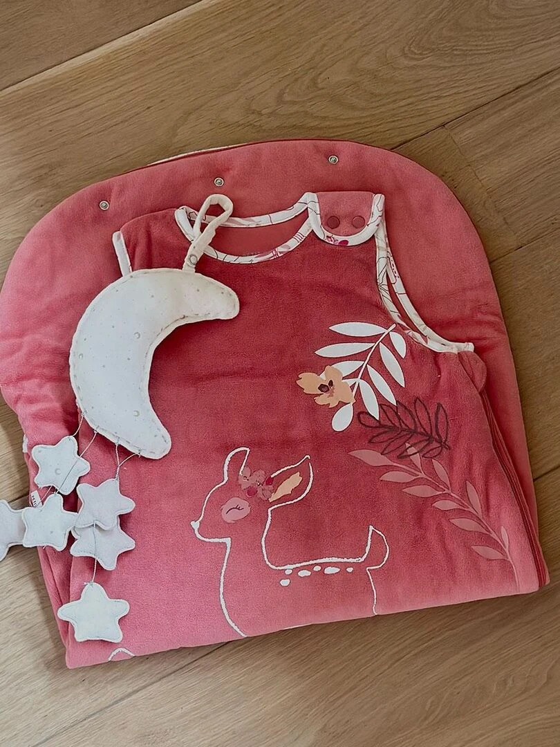 Gigoteuse TOG 2 en velours Oma Biche   Rose