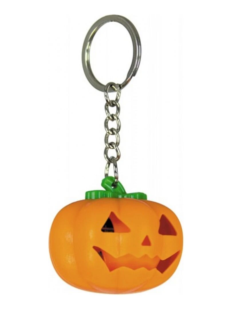 Porte Cle Citrouille Lumineux Multicolore