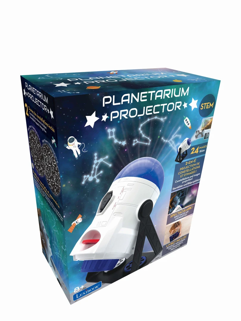 Projecteur Planetarium 360° Avec 24 Projections  Carte Des Constellations Et Livret Pédagogique   N/A